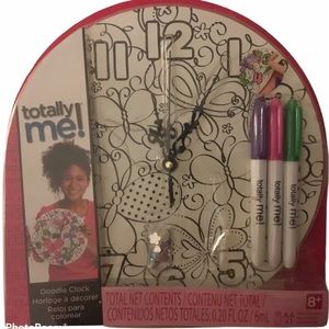 Totally me! Doodle clock- Great Christmas gift!